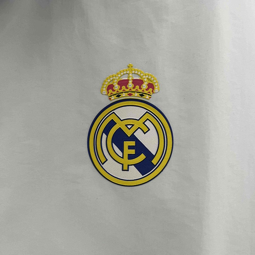 23-24 Real Madrid Trench Coat Reversible White&amp;Blue Double-Sides Jacket 2