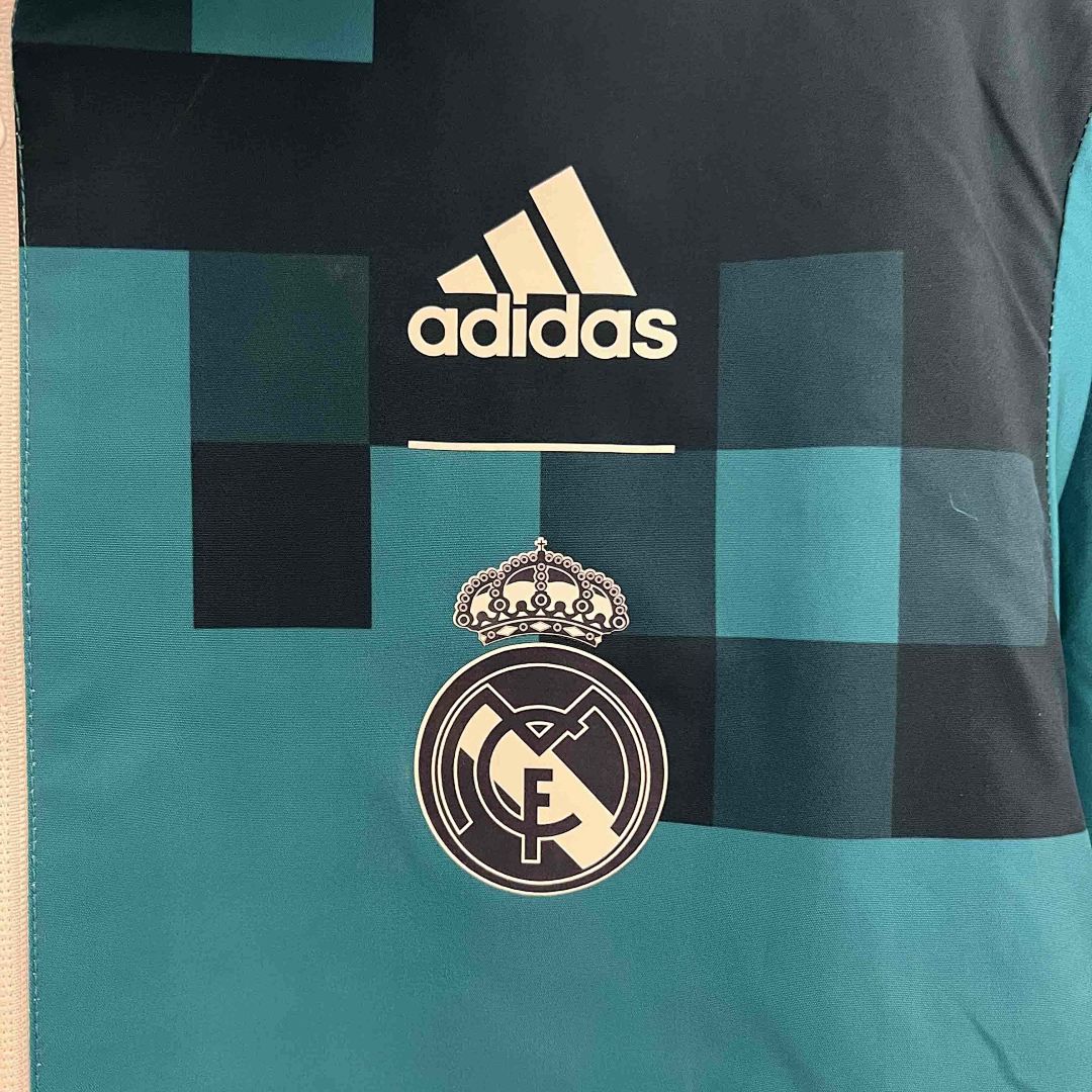 23-24 Real Madrid Trench Coat Reversible White&amp;Blue Double-Sides Jacket 8
