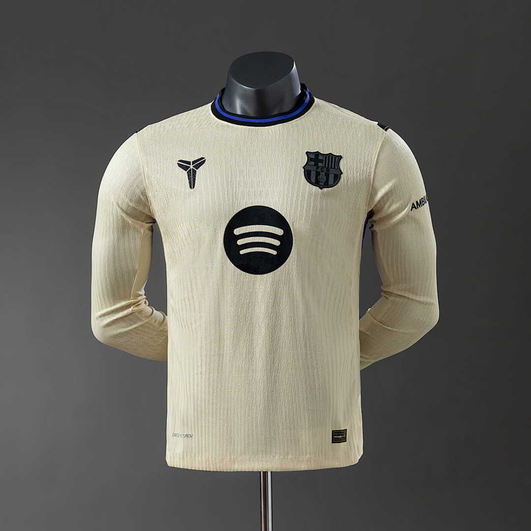 Barcelona 25_26 Player Version Away Long Sleeve Jersey S-3XL
