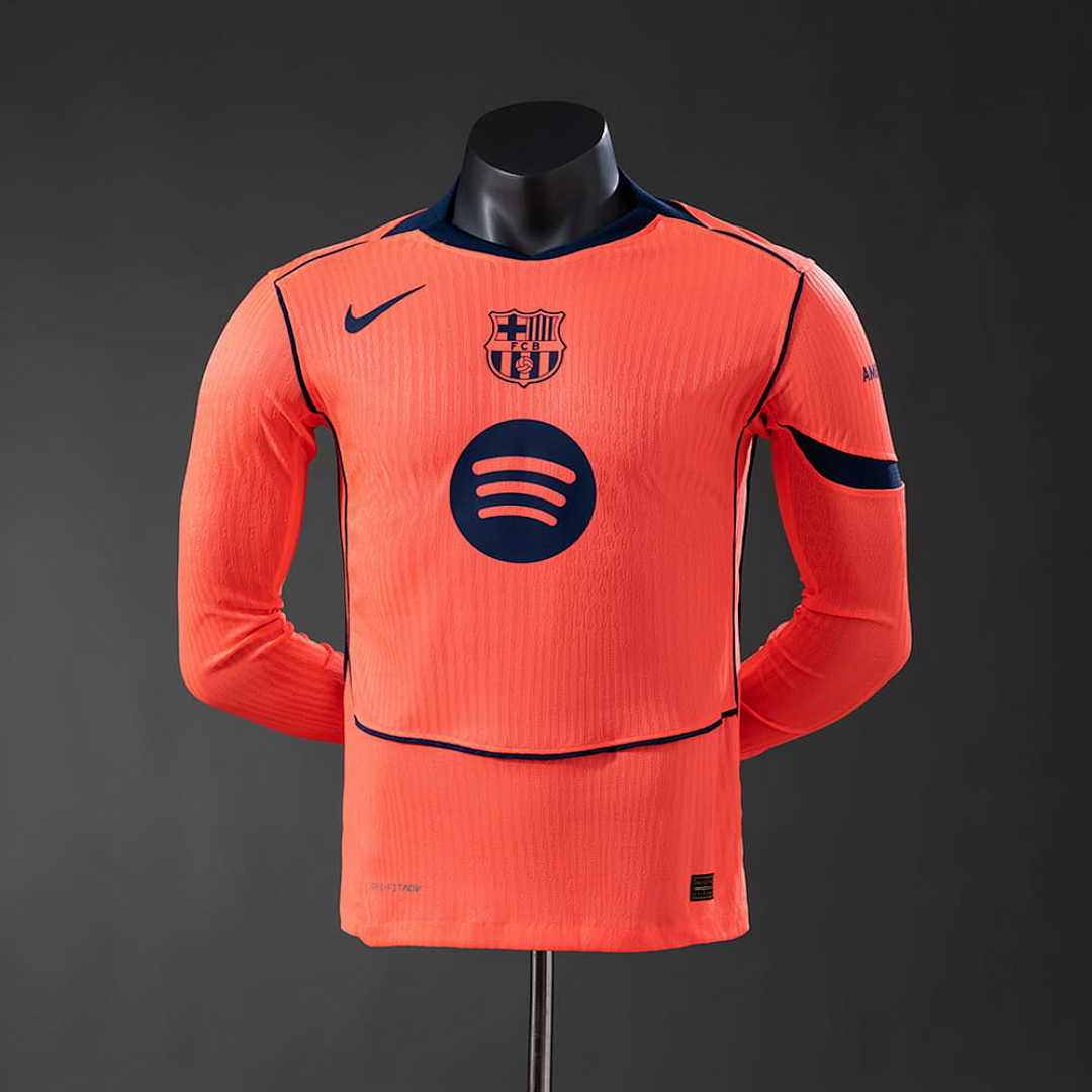 Barcelona 25_26 Third Away Long-Sleeve Player Version Jersey S-3XL