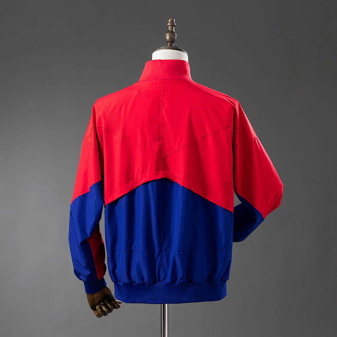 Barcelona Windbreaker - Deep Royal Blue &amp; Noble Red S-XXL 2