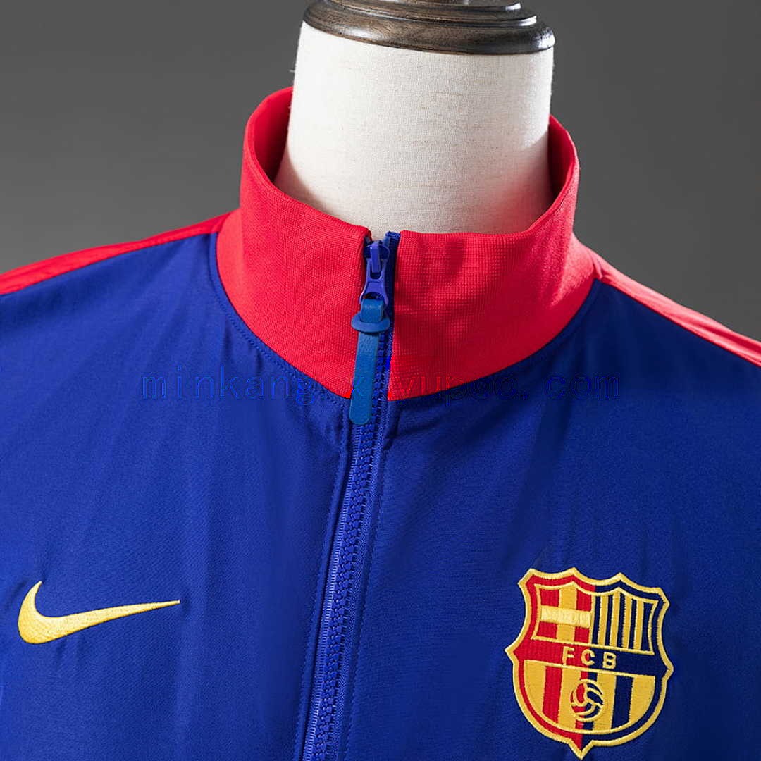 Barcelona Windbreaker - Deep Royal Blue &amp; Noble Red S-XXL 8