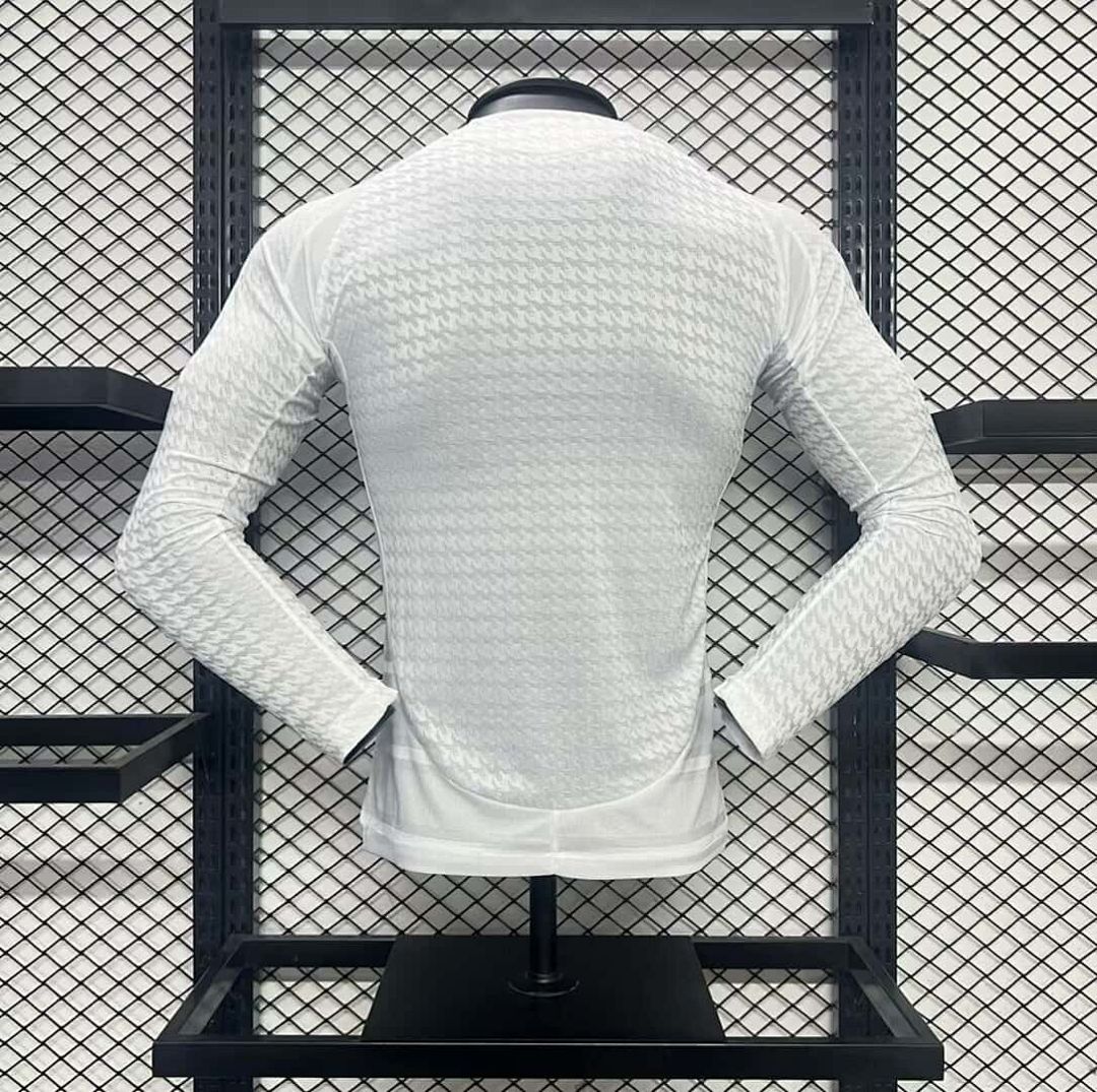 24-25 Real Madrid Home Long Sleeve Kit Player Version Shirt 2