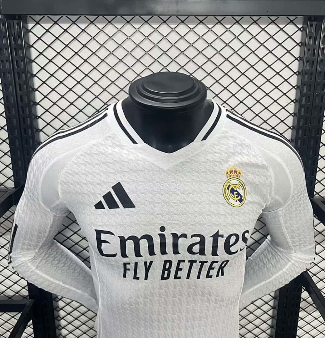 24-25 Real Madrid Home Long Sleeve Kit Player Version Shirt 3