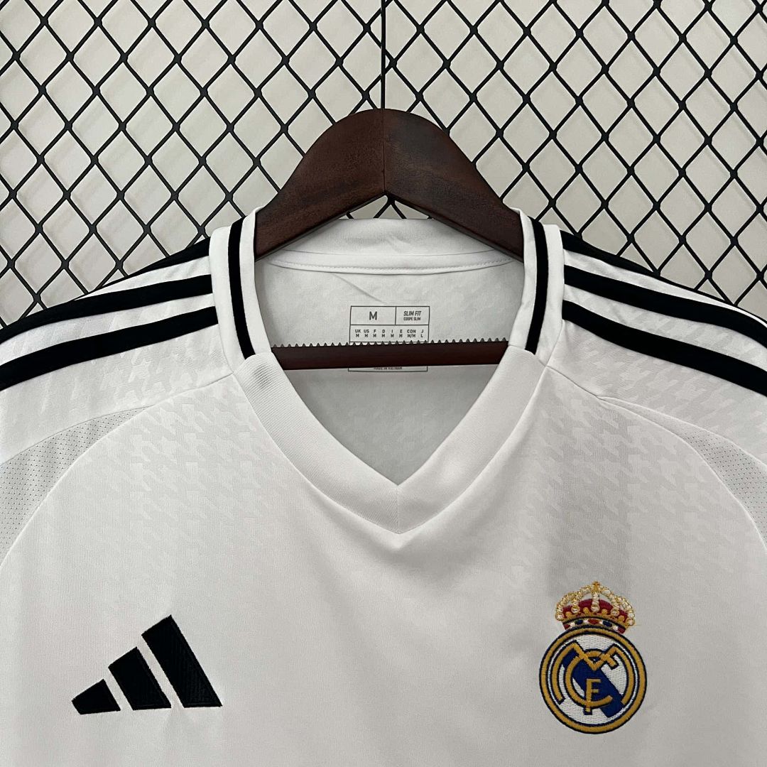 24-25 Real Madrid Home Kit With All Kind of Badges 15