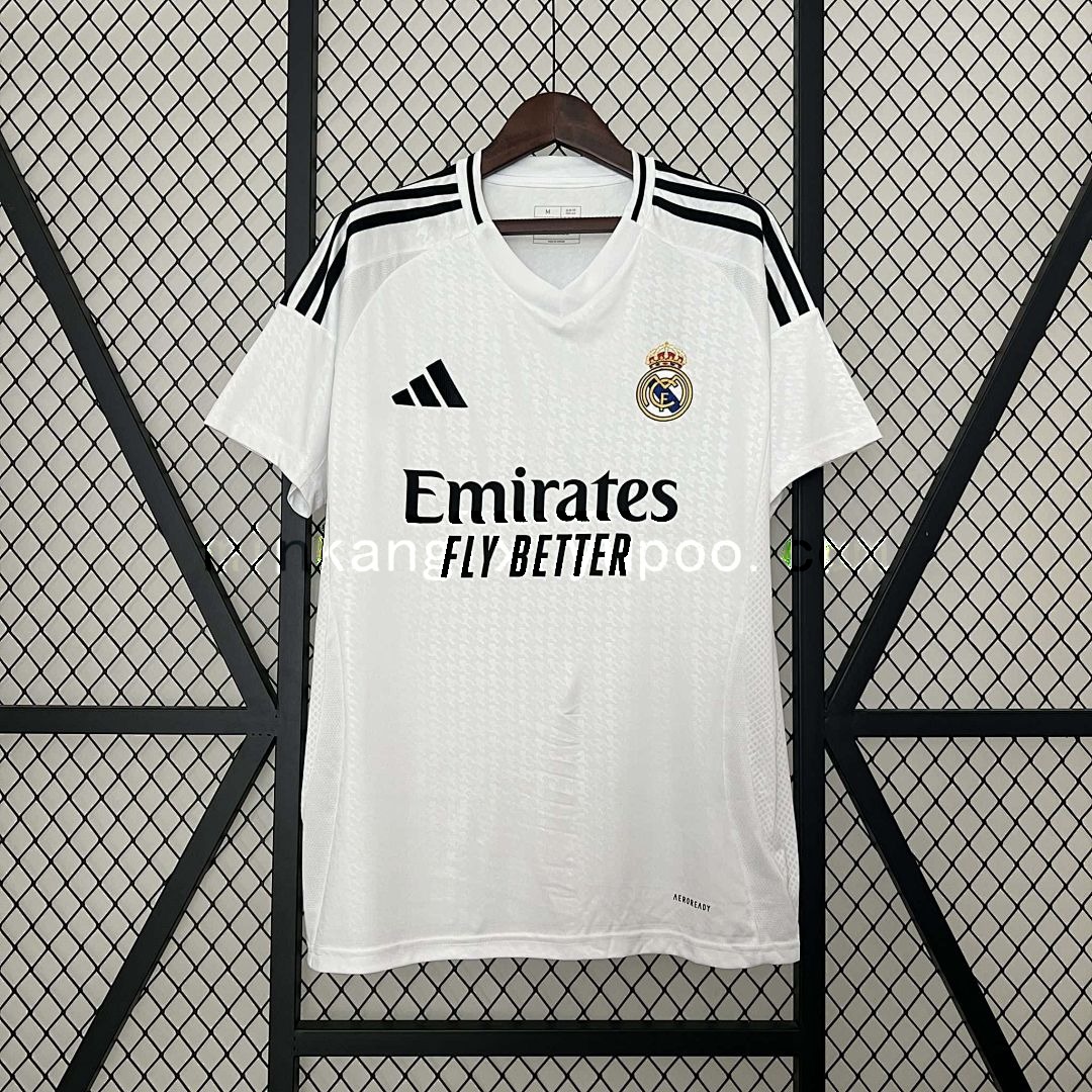 24-25 Real Madrid Home Kit With All Kind of Badges 16