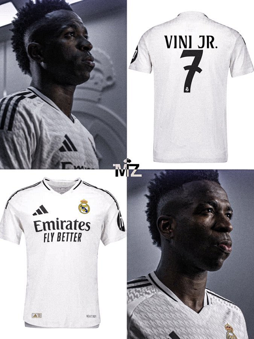 24-25 Real Madrid Home Kit With All Kind of Badges 4