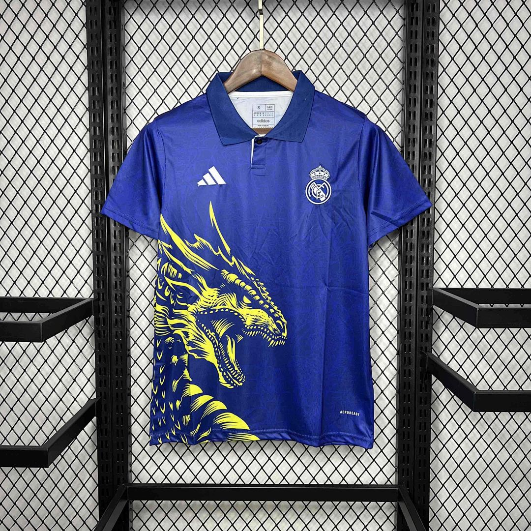 24-25 Real Madrid Dragon Bluen Special Edition Kit Soccer Uniform