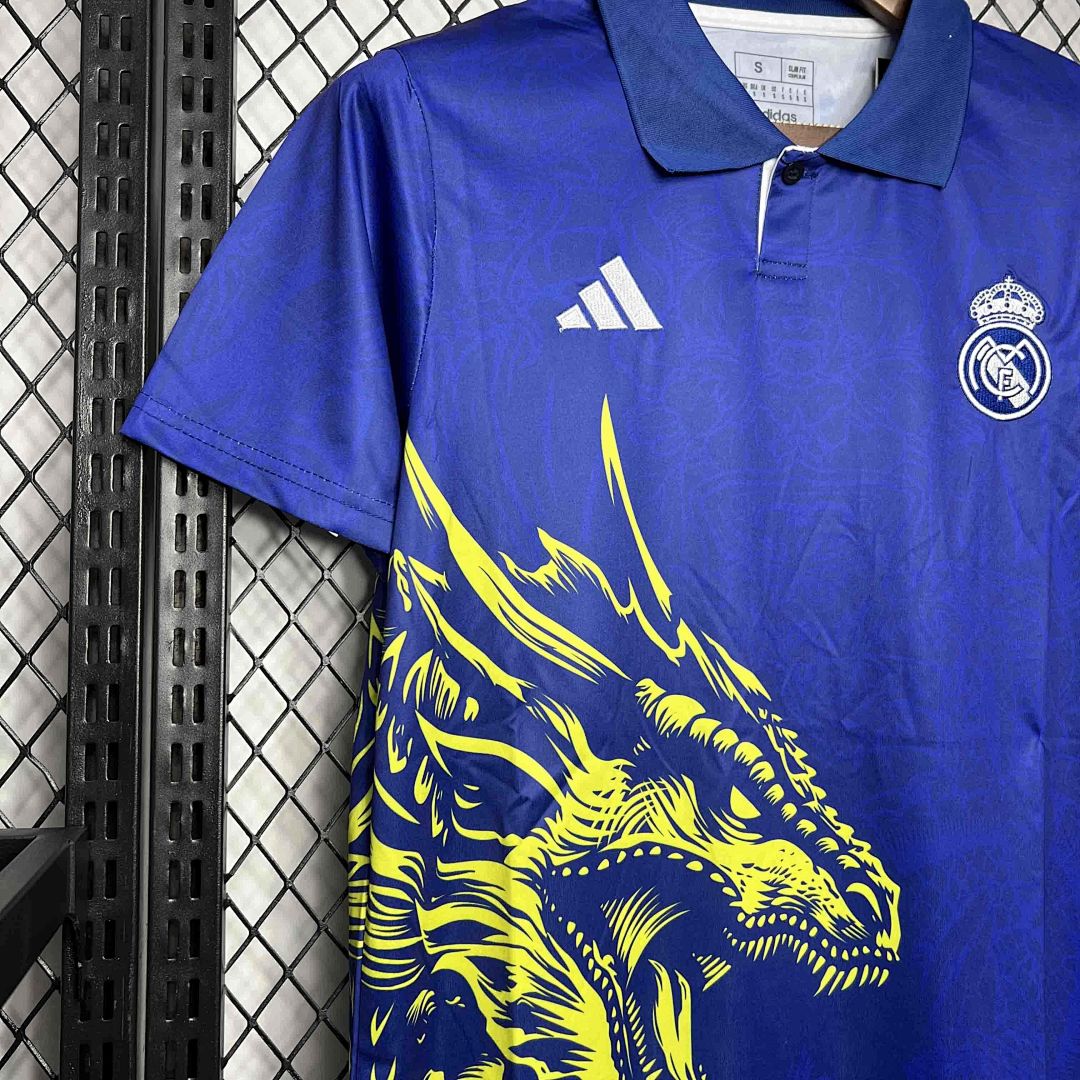 24-25 Real Madrid Dragon Bluen Special Edition Kit Soccer Uniform 3