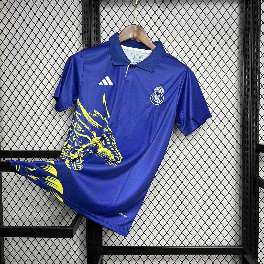 24-25 Real Madrid Dragon Bluen Special Edition Kit Soccer Uniform 4