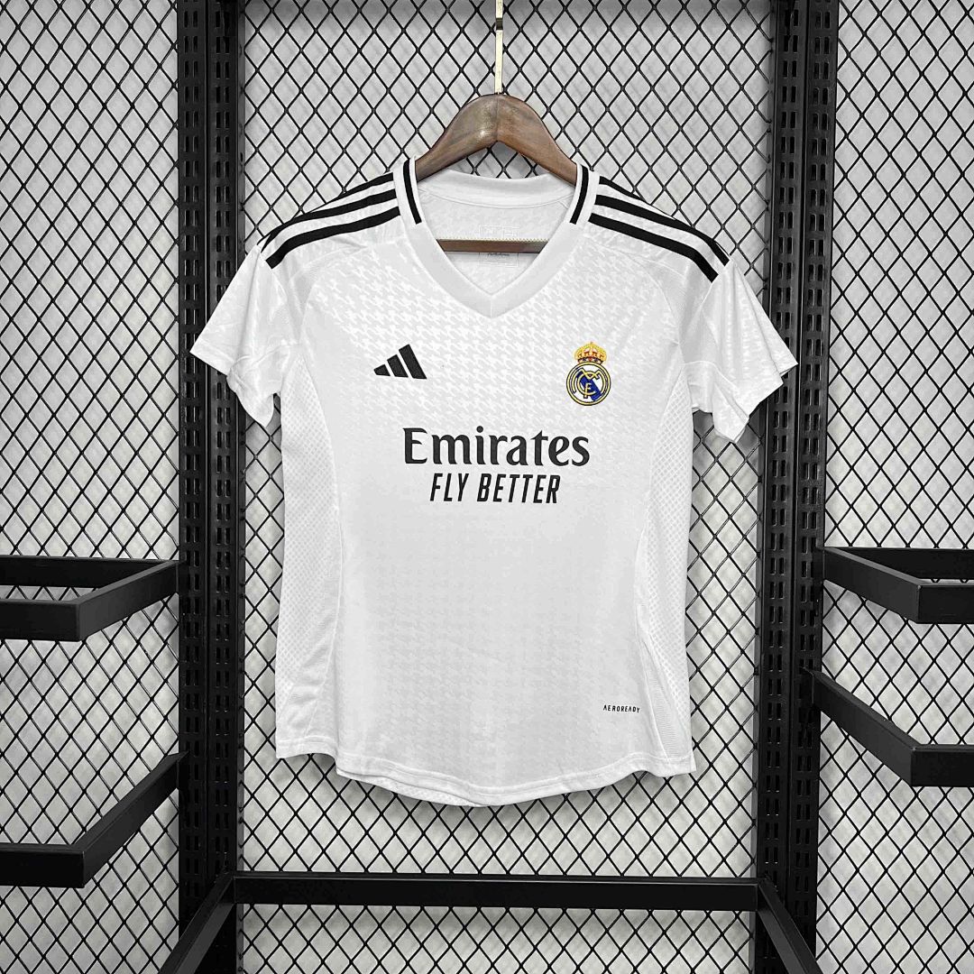 24-25 Real Madrid Home Women Kit Football Uniform
