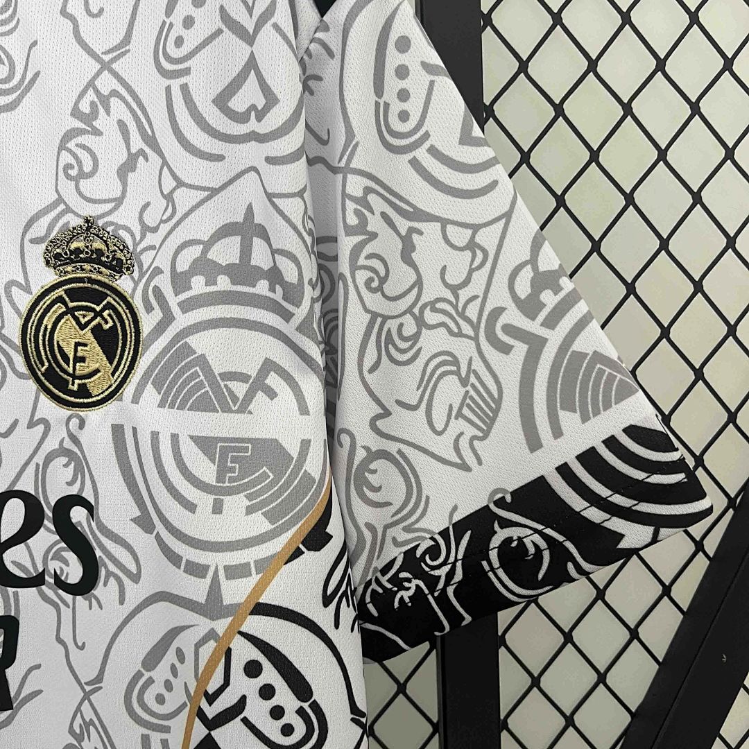 24-25 Real Madrid Multi-Color International White Kit 4