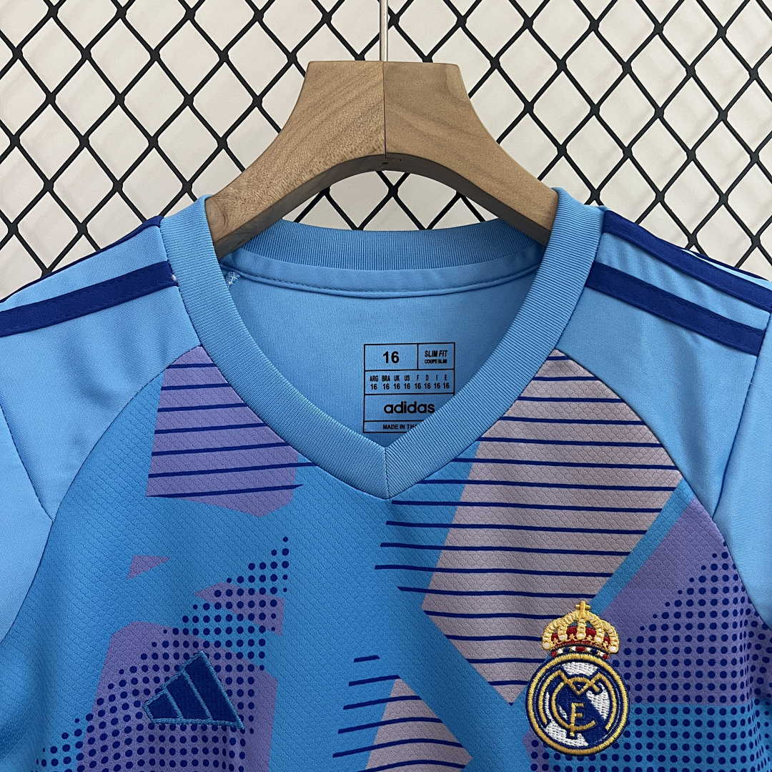 24_25 Kids Goalkeeper Real Madrid Blue size_ 16-28 9