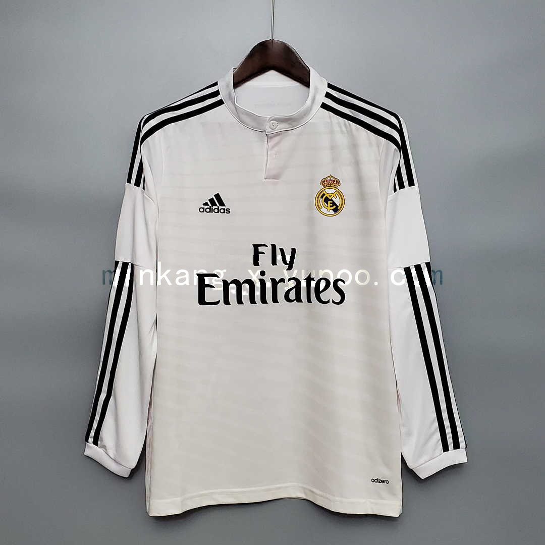 Retro Long Sleeve Real Madrid 14_15 home S-XXL