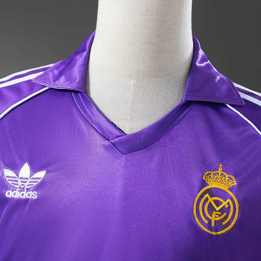 Real Madrid 84_85 Away Long Sleeve Retro Jersey S-XXL 6