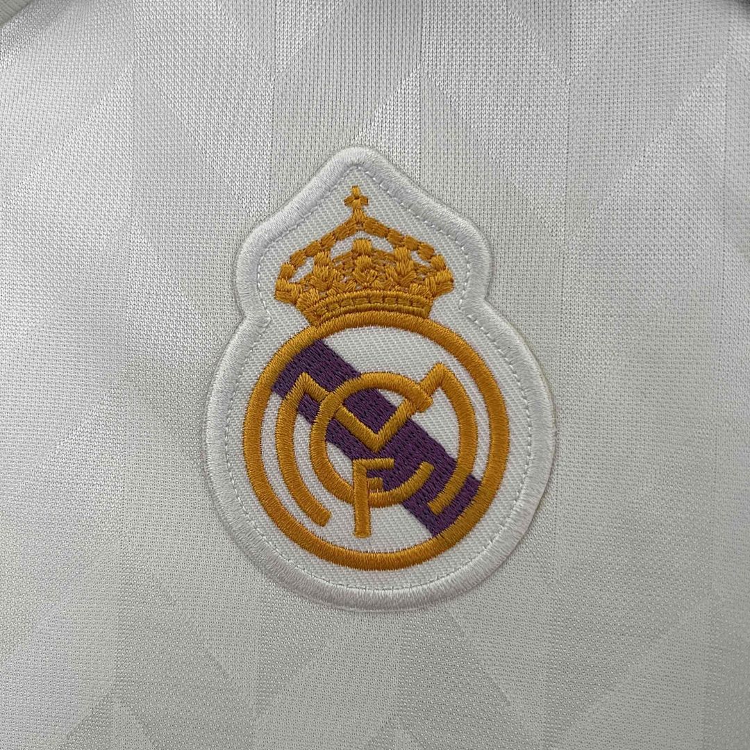 88-89 Real Madrid Home Retro Kit Vintage Shirt 2