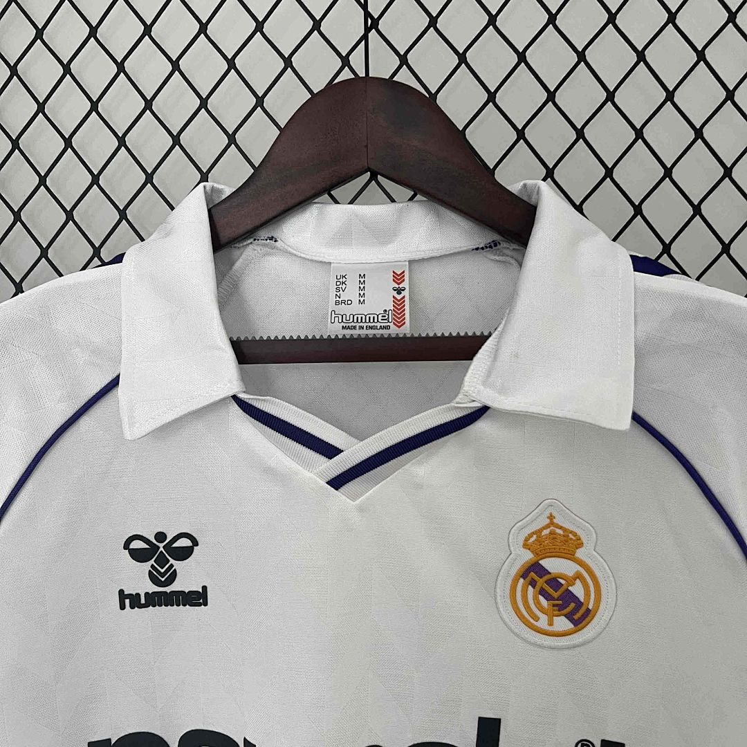 88-89 Real Madrid Home Retro Kit Vintage Shirt 6