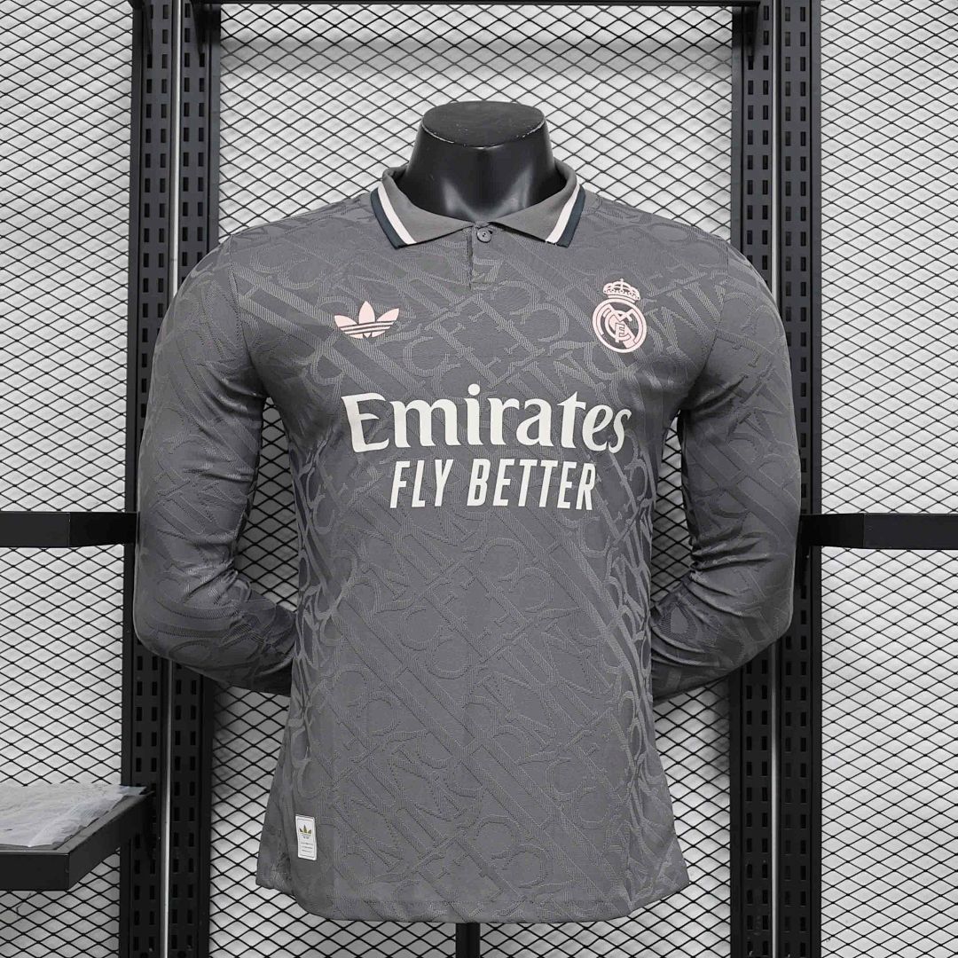 24-25 Real Madrid Third Long Sleeve Kit Player Version Shirt