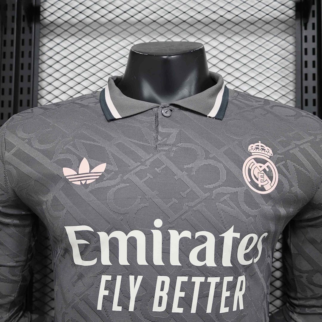 24-25 Real Madrid Third Long Sleeve Kit Player Version Shirt 2