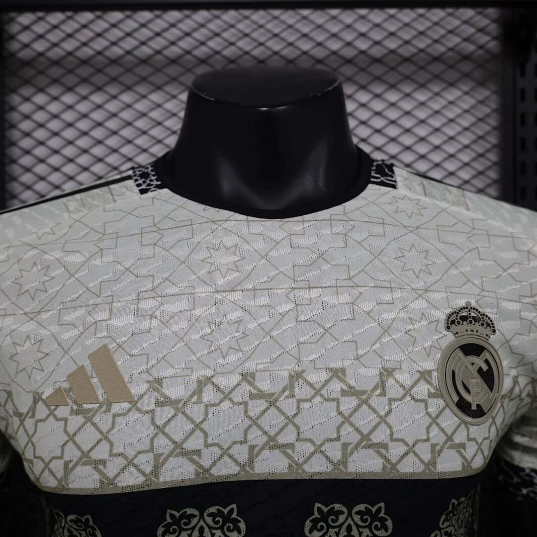 24-25 Real Madrid Special Edition White Mandala Player Version Shirt 3