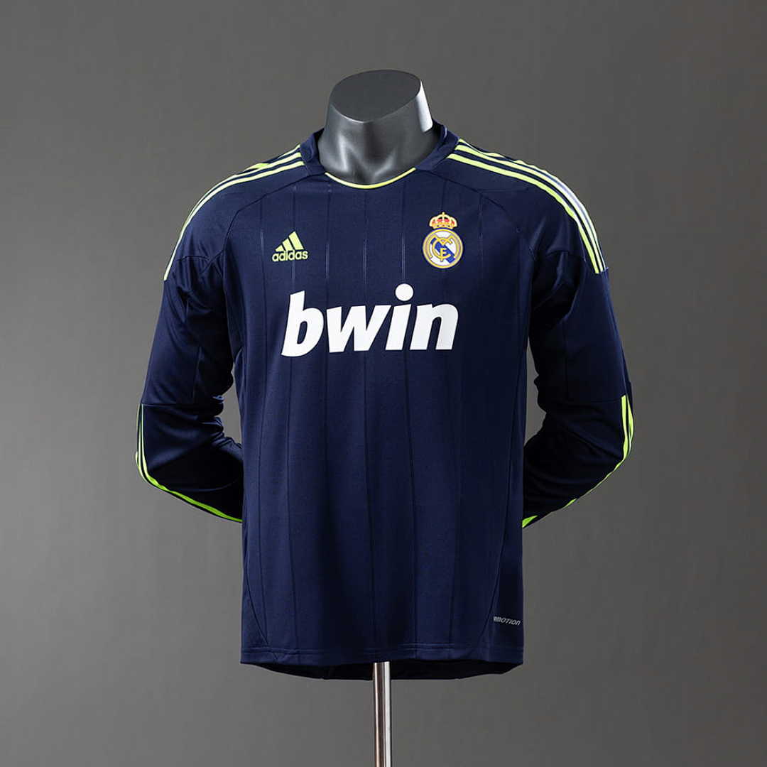 Real Madrid 12_13 Away Long Sleeve Player Version Retro Jersey S-3XL
