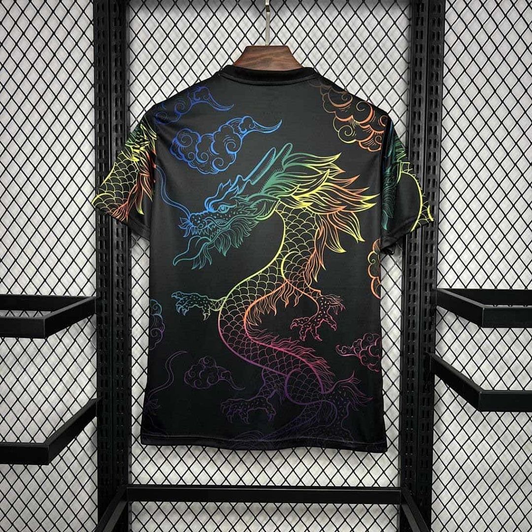 24-25 Real Madrid Rainbow Dragon Black Training Kit 4