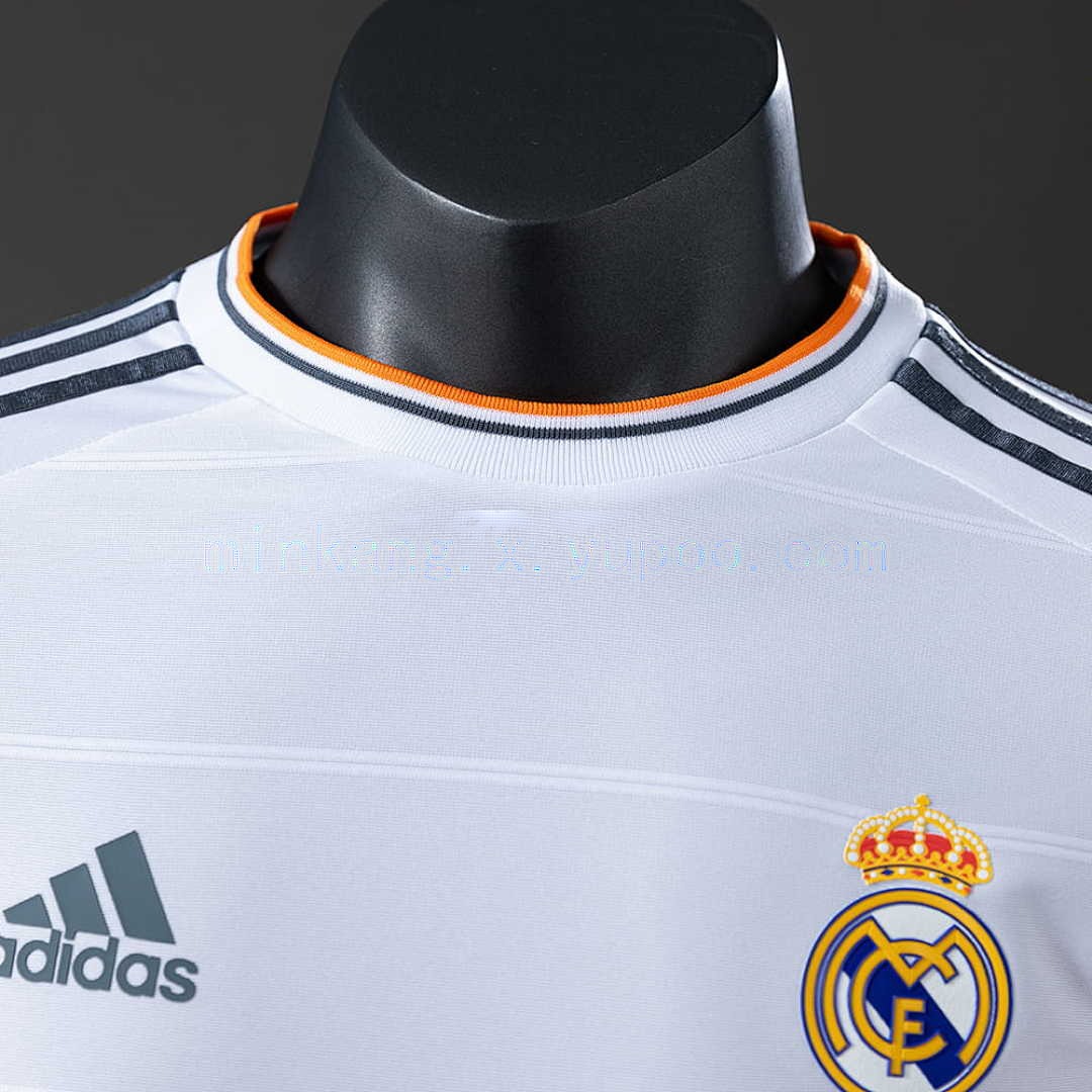 Real Madrid 13_14 Home Long Sleeve Player Version Retro Jersey S-3XL 7