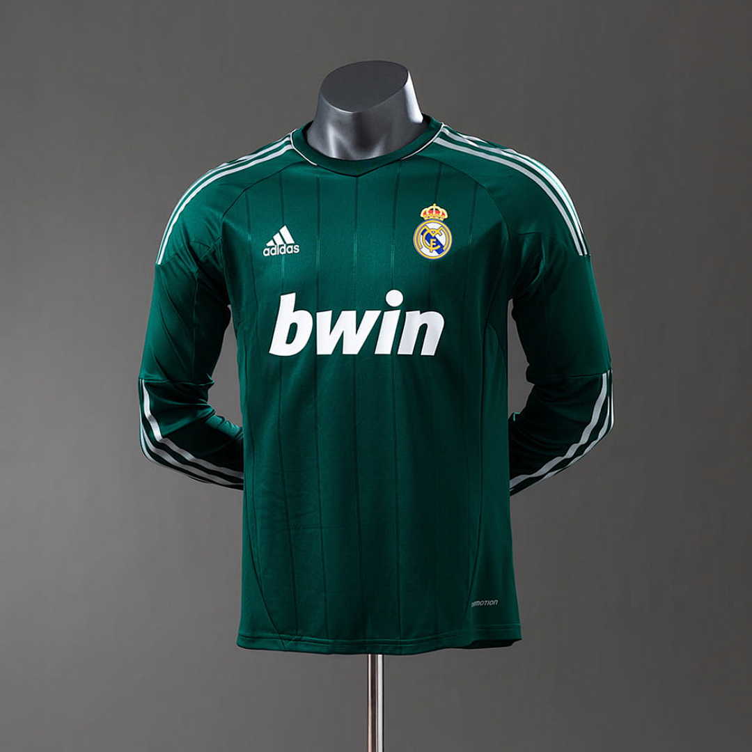 Real Madrid 12_13 Third Away Long Sleeve Player Version Retro Jersey S-3XL