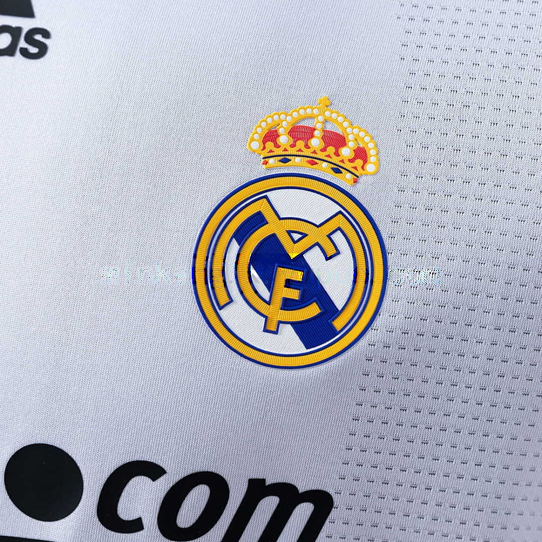 Real Madrid 0910 Home Long Sleeve Player Version Retro Jersey S-3XL 6