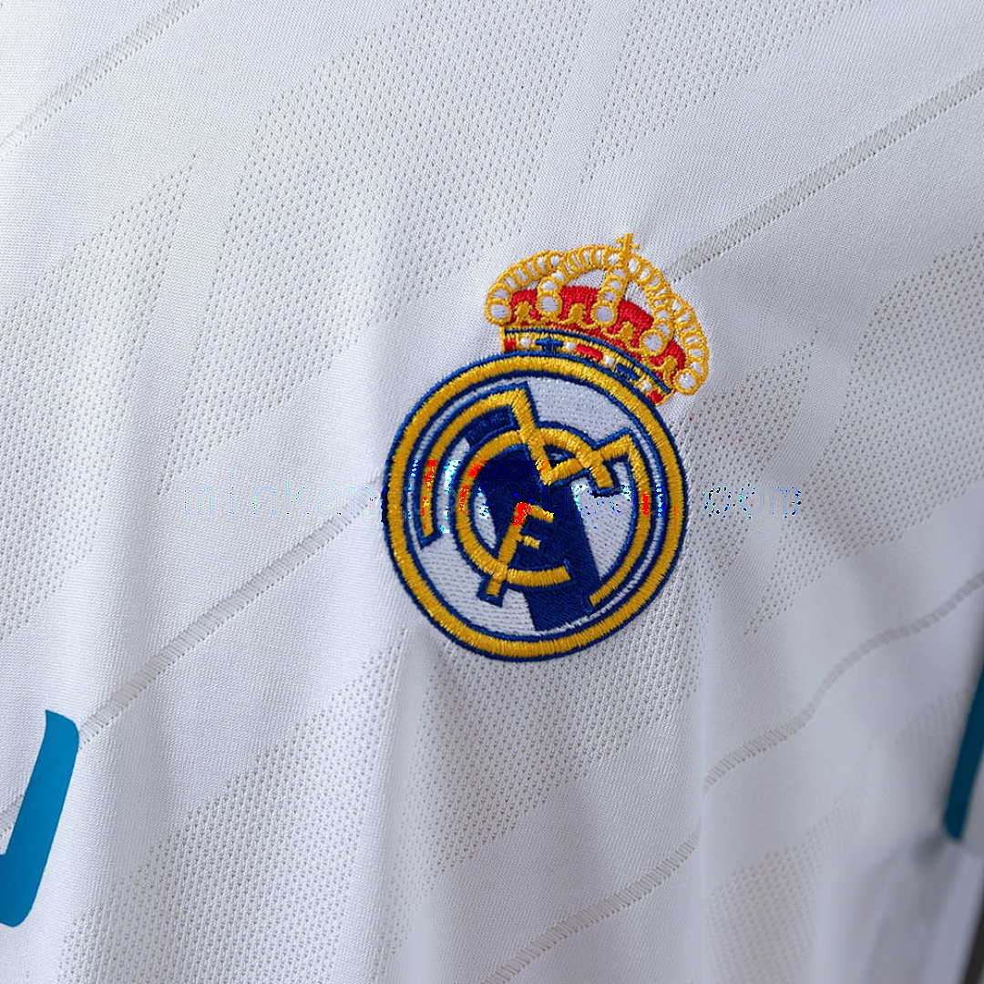 Retro Long Sleeve Real Madrid 17_18 Home S-XXL 4