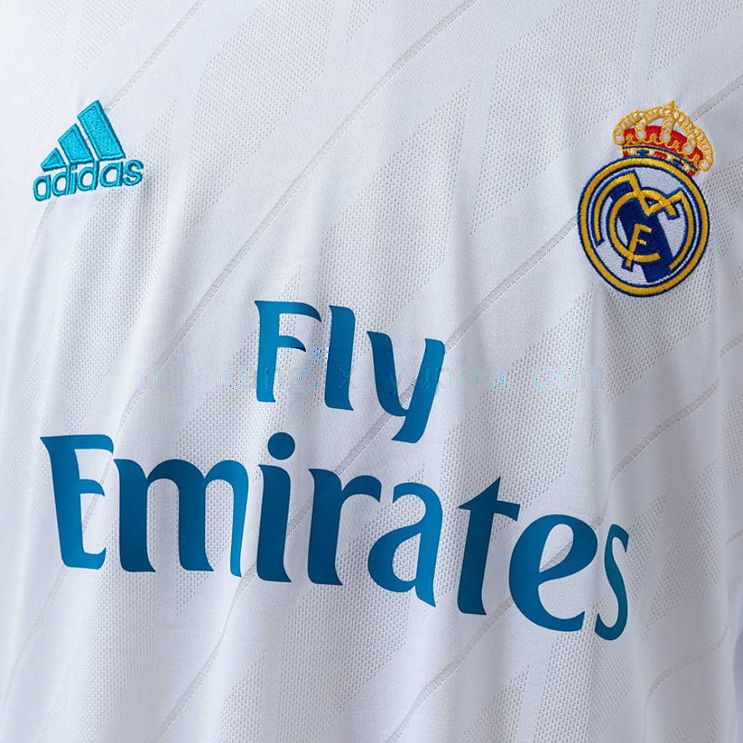 Retro Long Sleeve Real Madrid 17_18 Home S-XXL 5