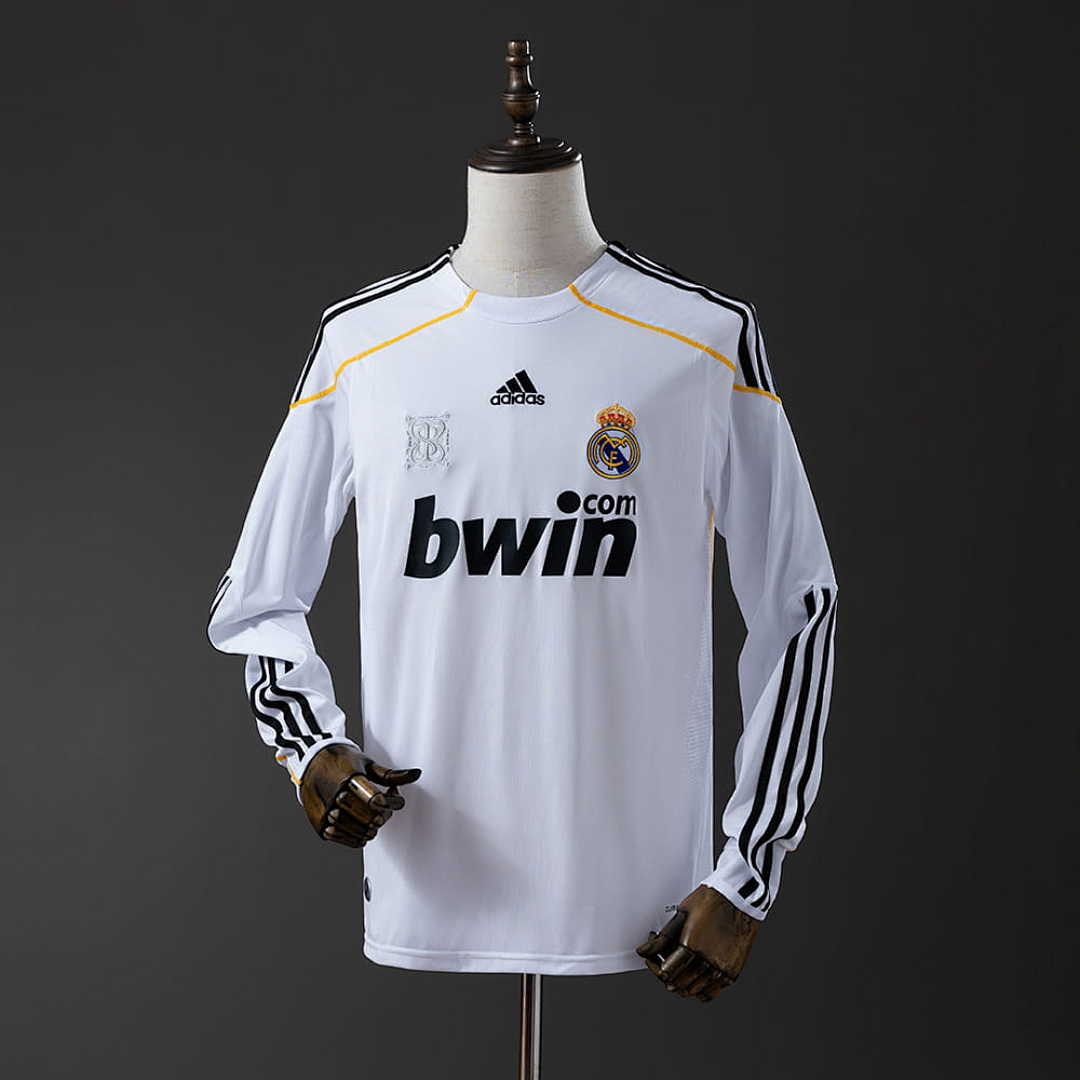 Retro Real Madrid 09_10 Long Sleeve Home S-XXL