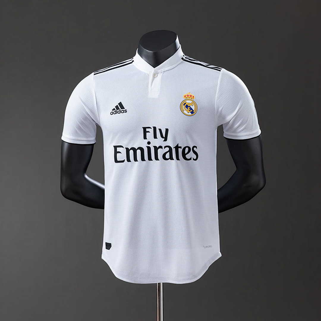 Real Madrid 18_19 Home Player Version Retro Jersey S-3XL