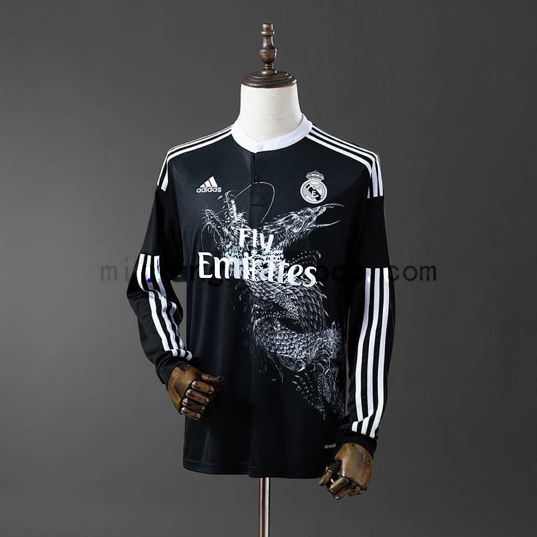 Real Madrid 2014_15 Second Away Long Sleeve Retro Jersey S-XXL