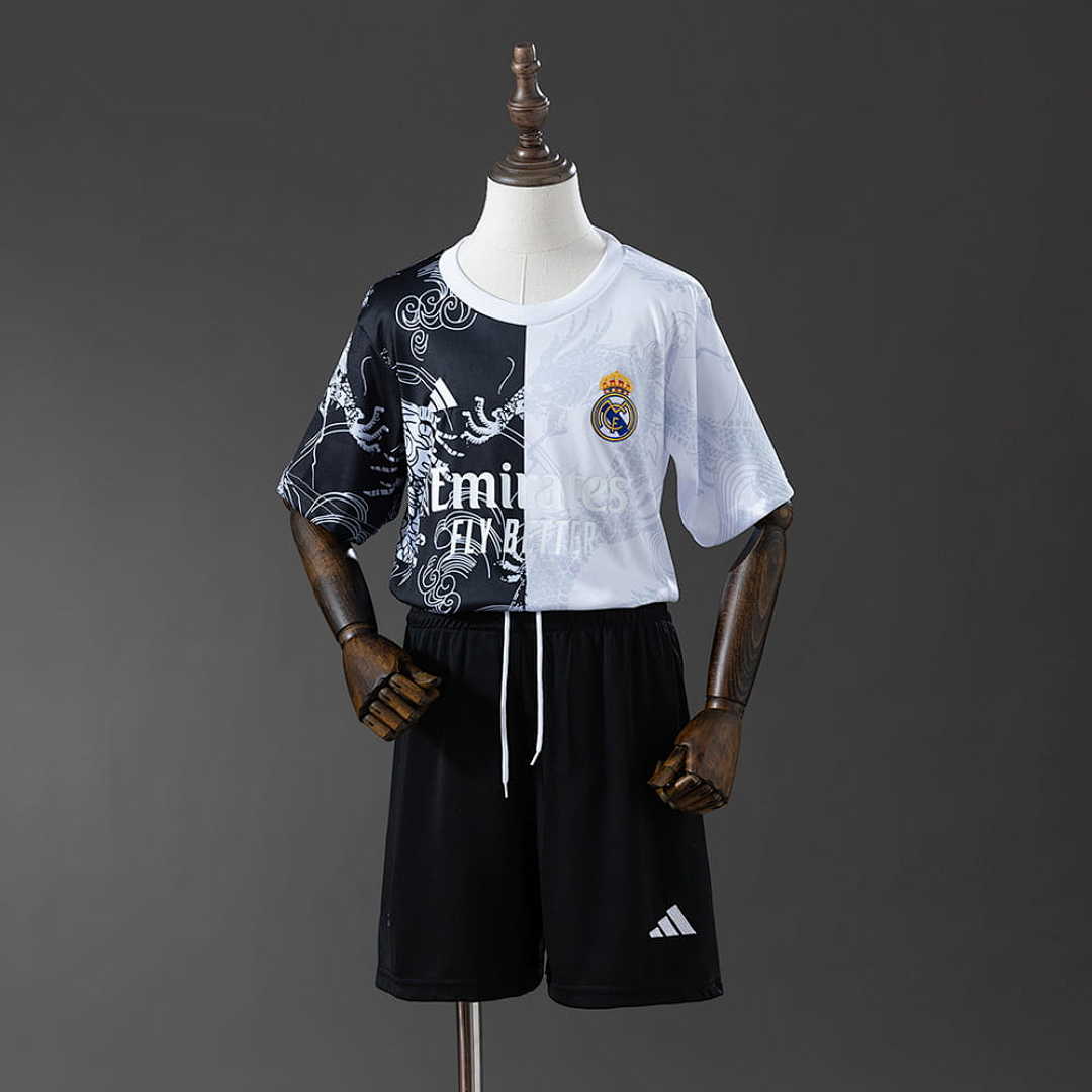 Real Madrid 25_26 Dragon-Special Edition kids kit Jersey size:16-28