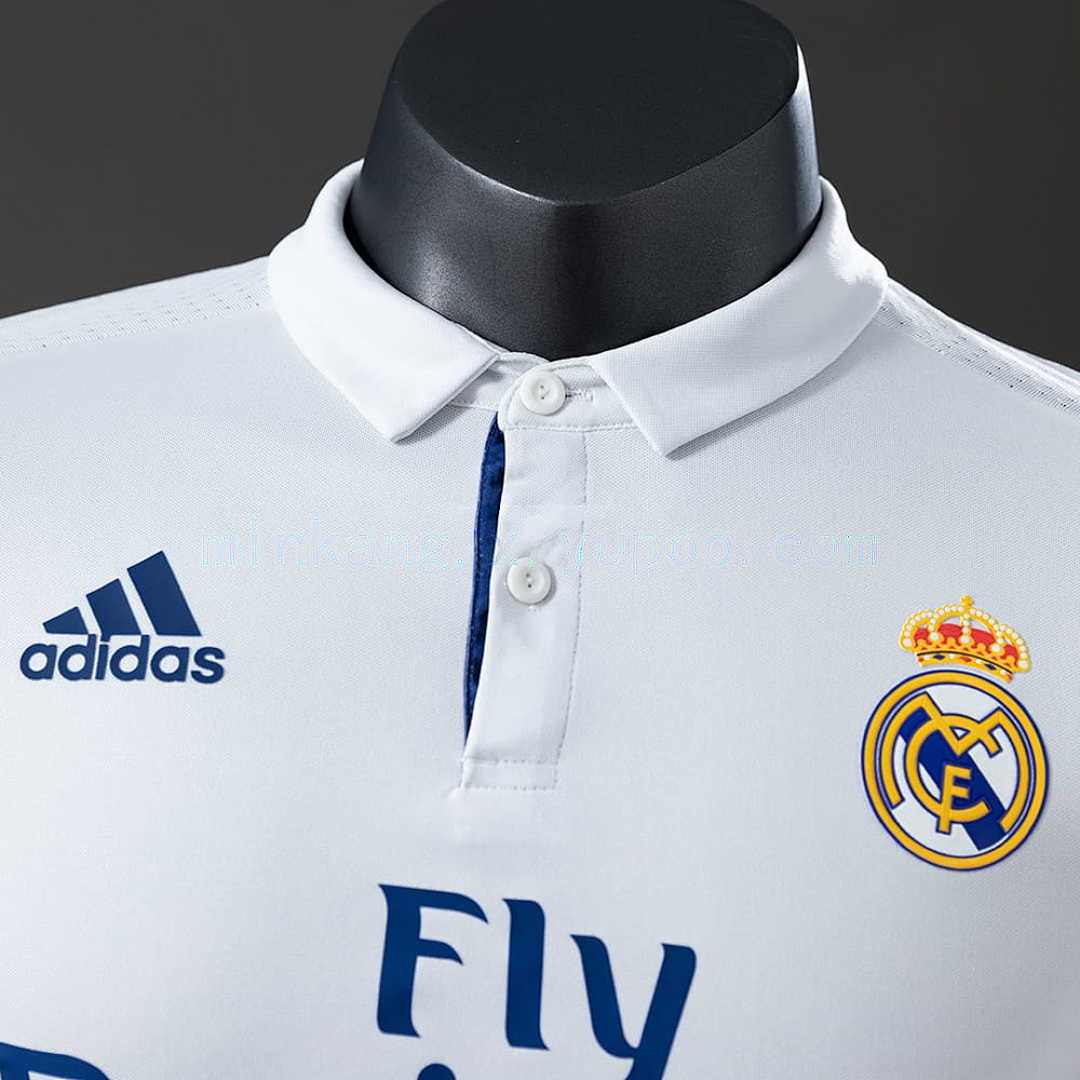 Real Madrid 16_17 Home Long Sleeve Player Version Retro Jersey S-3XL 7