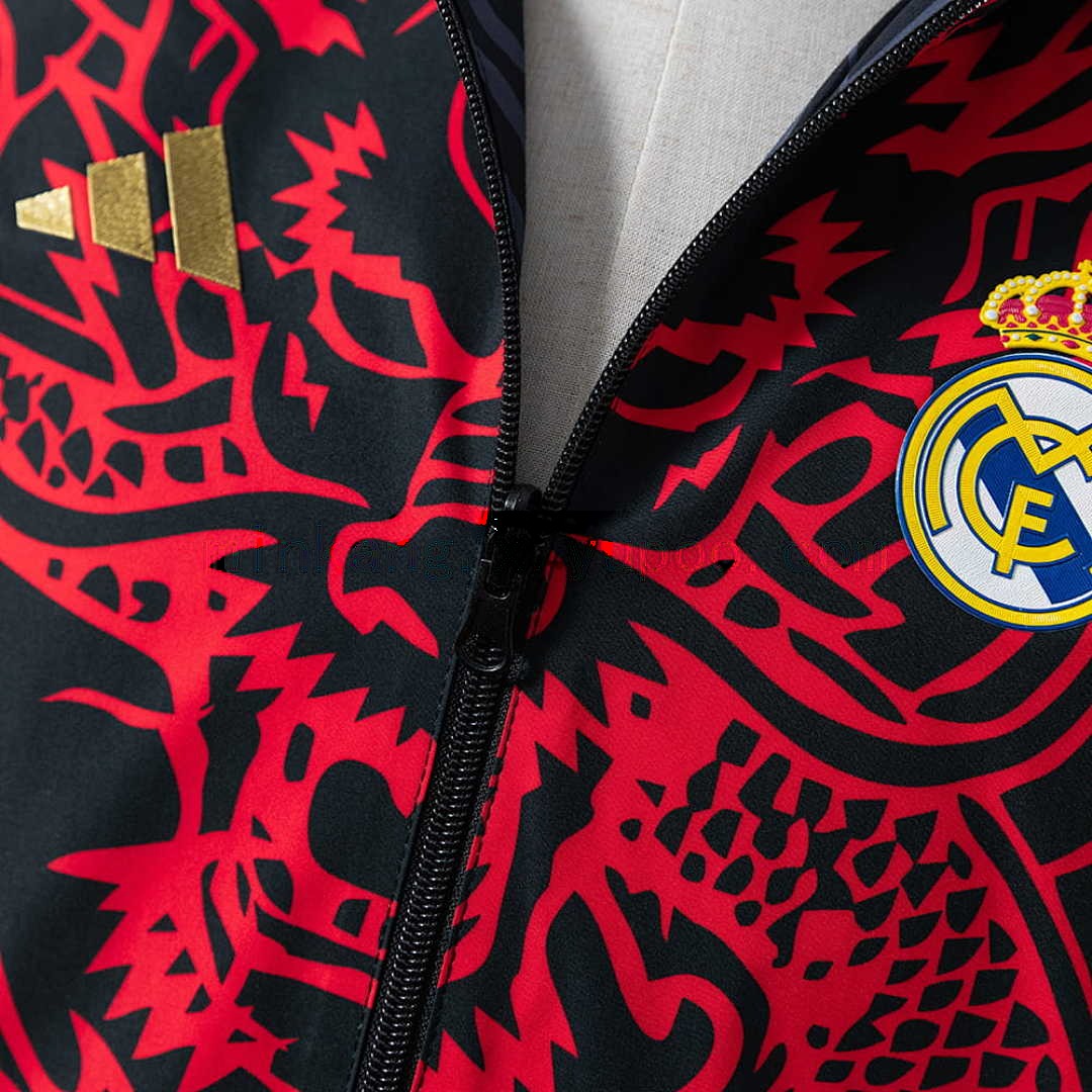 Real Madrid Reversible Jacket Windbreaker - Red &amp; Heiss S-XXL 7