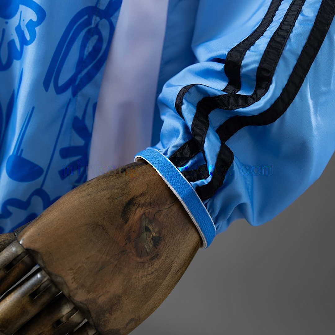 Real Madrid Reversible Jacket Windbreaker - Beige &amp; Blue S-XXL 6