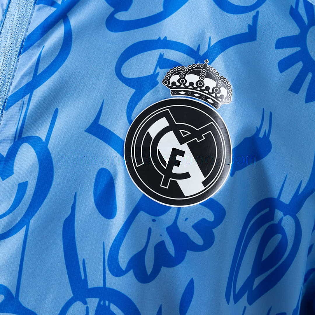 Real Madrid Reversible Jacket Windbreaker - Beige &amp; Blue S-XXL 9
