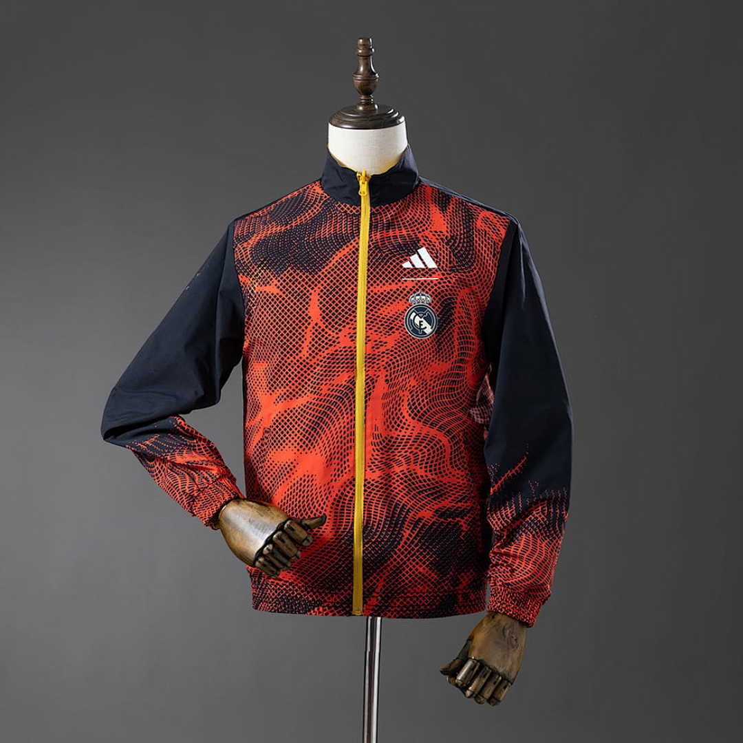 Real Madrid Reversible Jacket Windbreaker - Yellow &amp; Red S-XXL 2