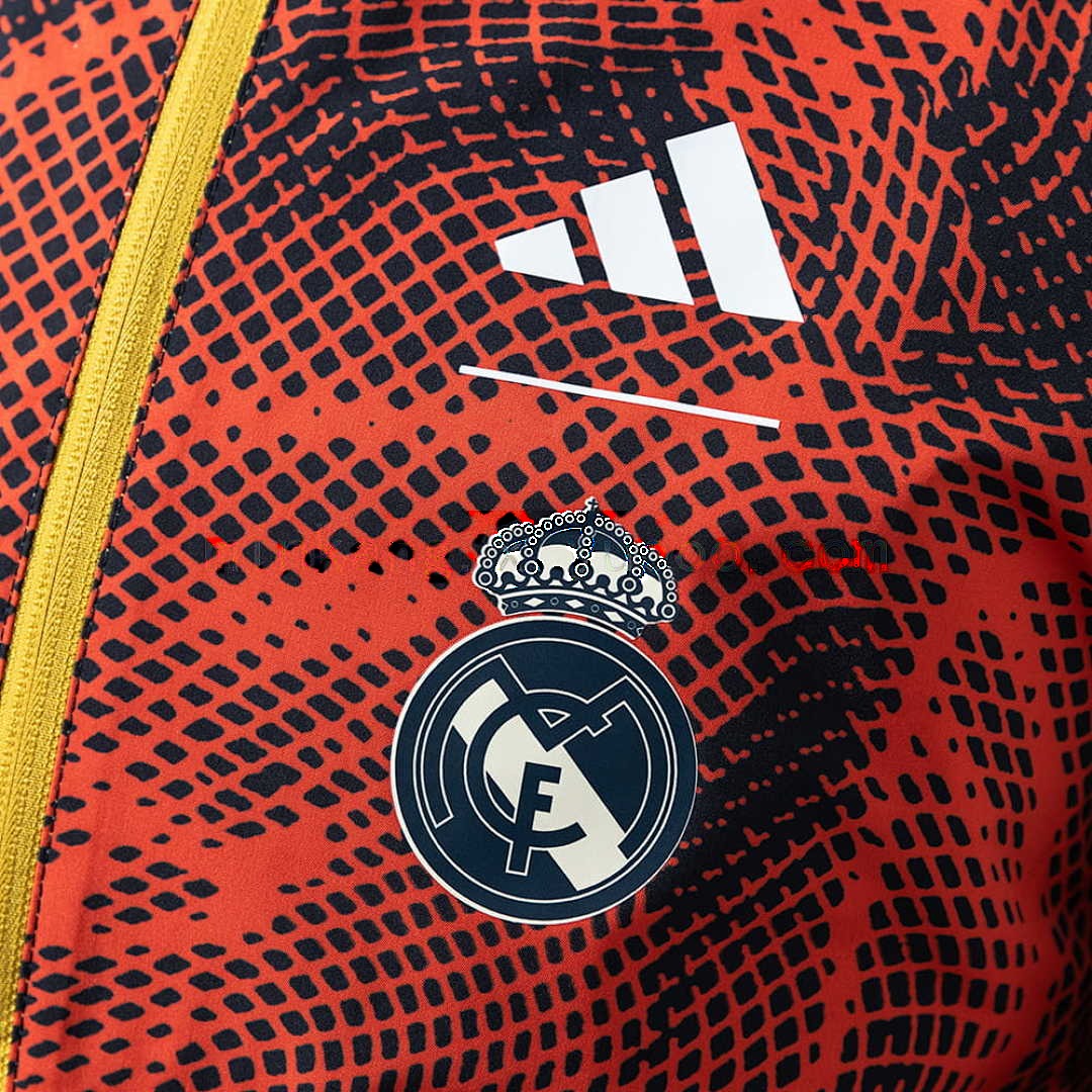 Real Madrid Reversible Jacket Windbreaker - Yellow &amp; Red S-XXL 4