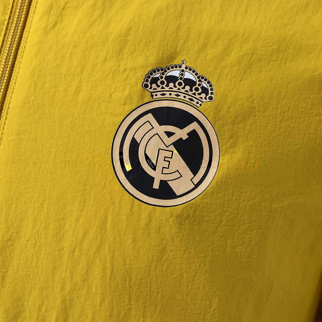 Real Madrid Reversible Jacket Windbreaker - Yellow &amp; Red S-XXL 9