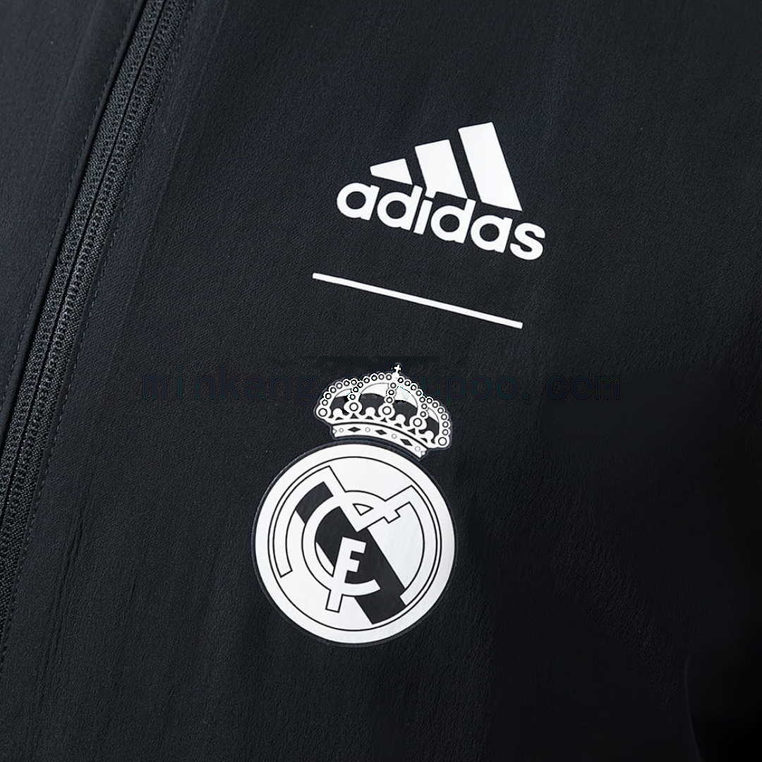 Real Madrid Reversible Jacket Windbreaker - Black&amp;Black Dragon S-XXL 4