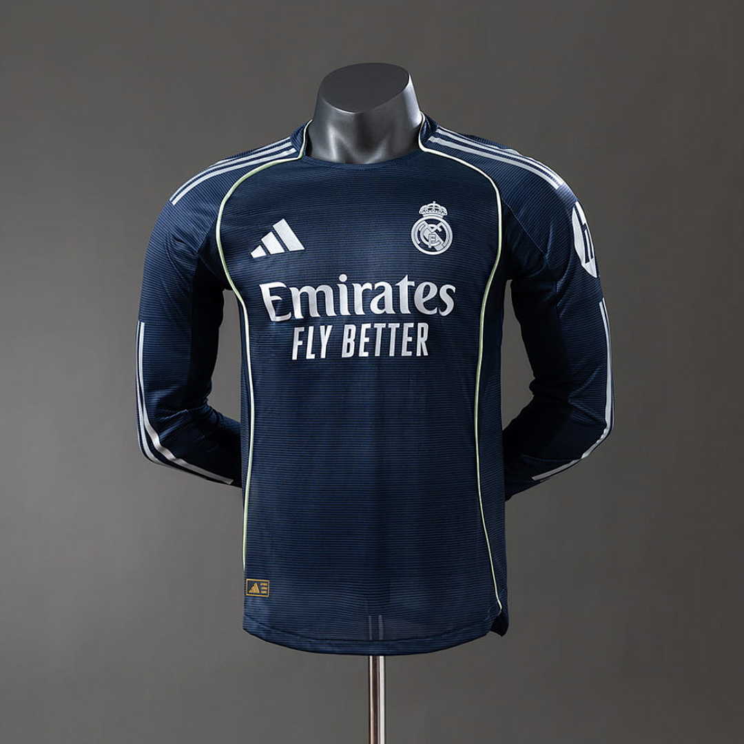 Real Madrid 25_26 Away Long Sleeve Player Version Jersey S-3XL