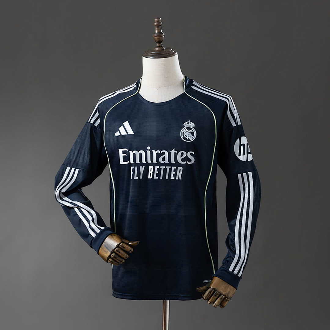 Real Madrid 25_26 Away Long Sleeve Jersey S-4XL