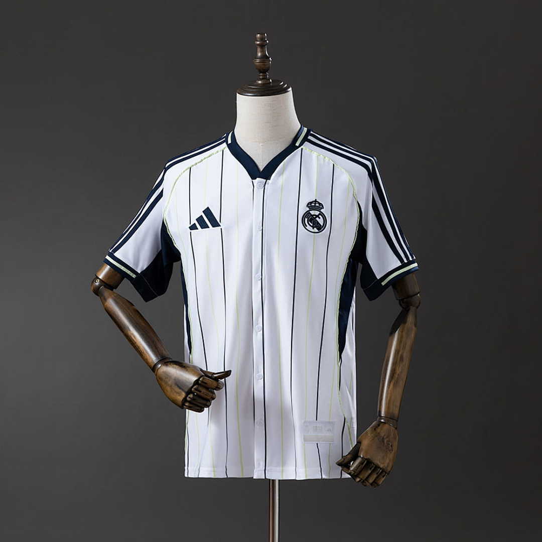 Real Madrid 25_26 Baseball - White Jersey S-4XL