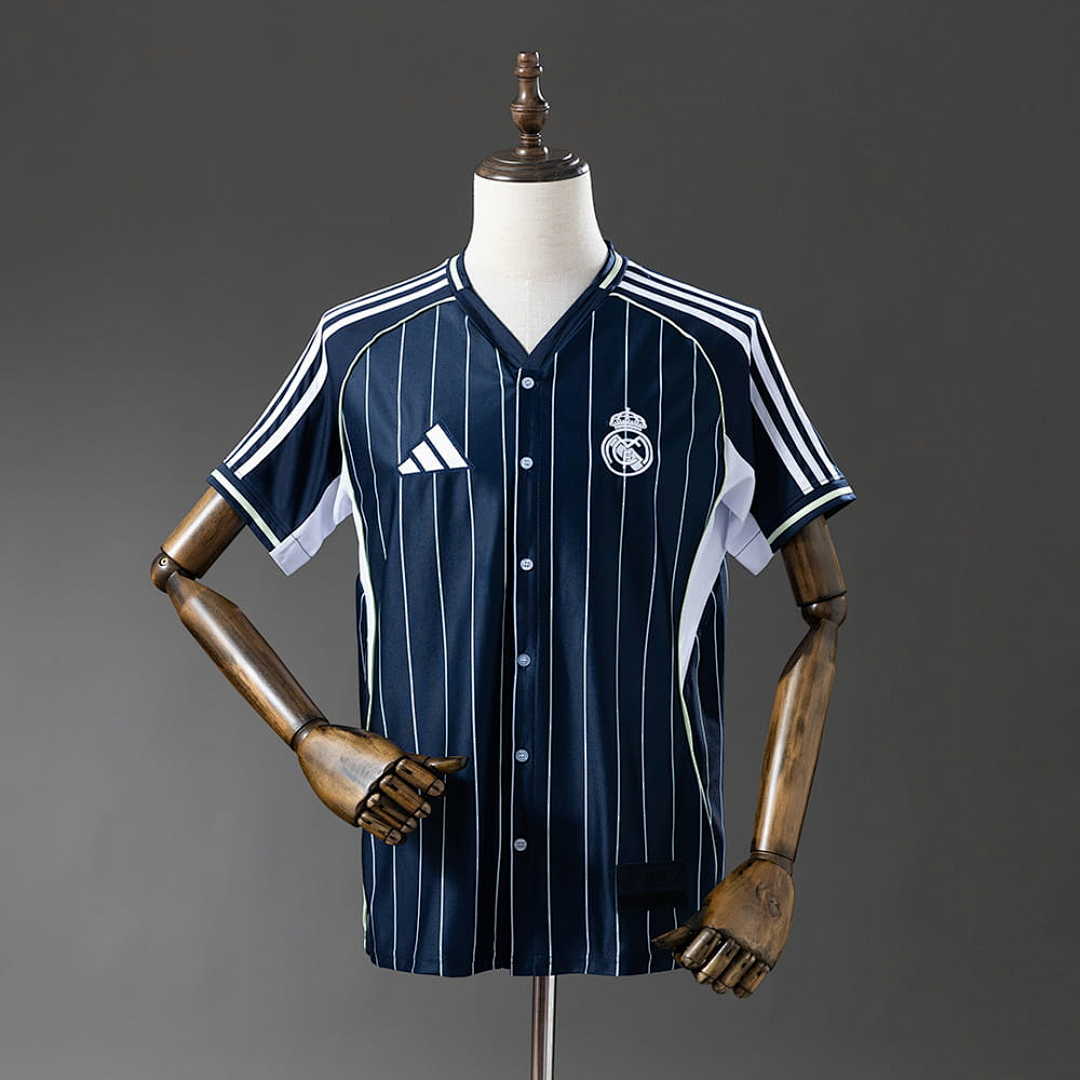 Real Madrid 25_26 Baseball - Navy Blue Jersey S-4XL