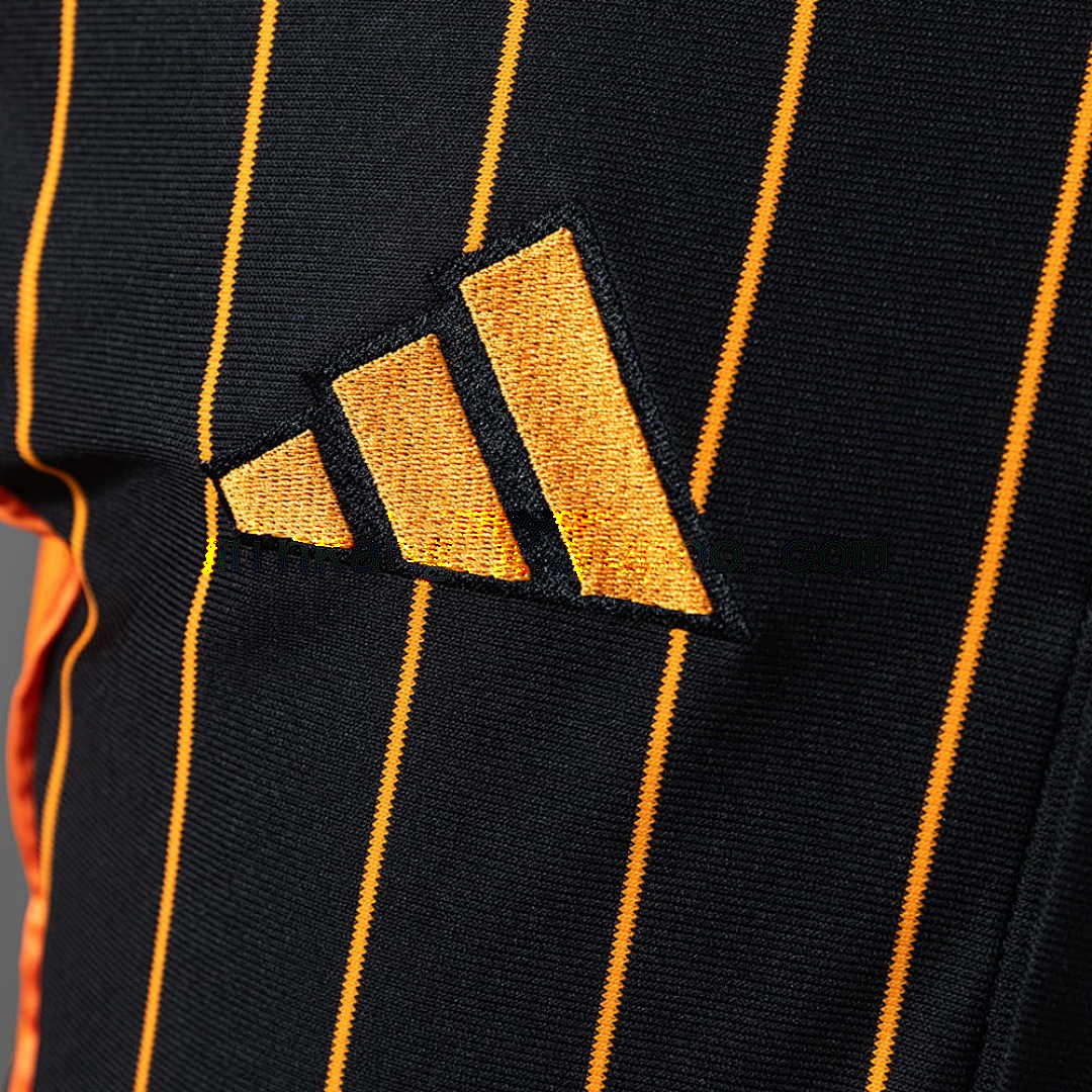 Real Madrid 25_26 Baseball - Black and Orange Striped Jersey S-4XL 5