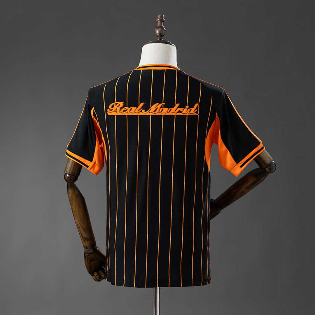 Real Madrid 25_26 Baseball - Black and Orange Striped Jersey S-4XL 8
