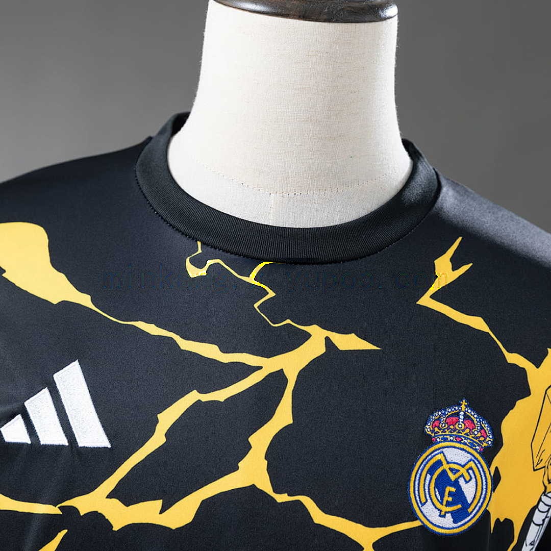 Real Madrid 25_26 Avengers - Pre-Match(Black) Jersey S-4XL 7
